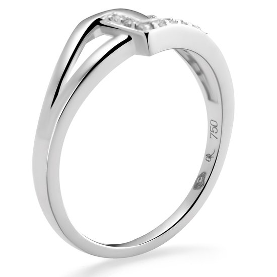 Orphelia RD-3222/52 - Bague - 18 carats Or blanc / diamant 0.17 ct
