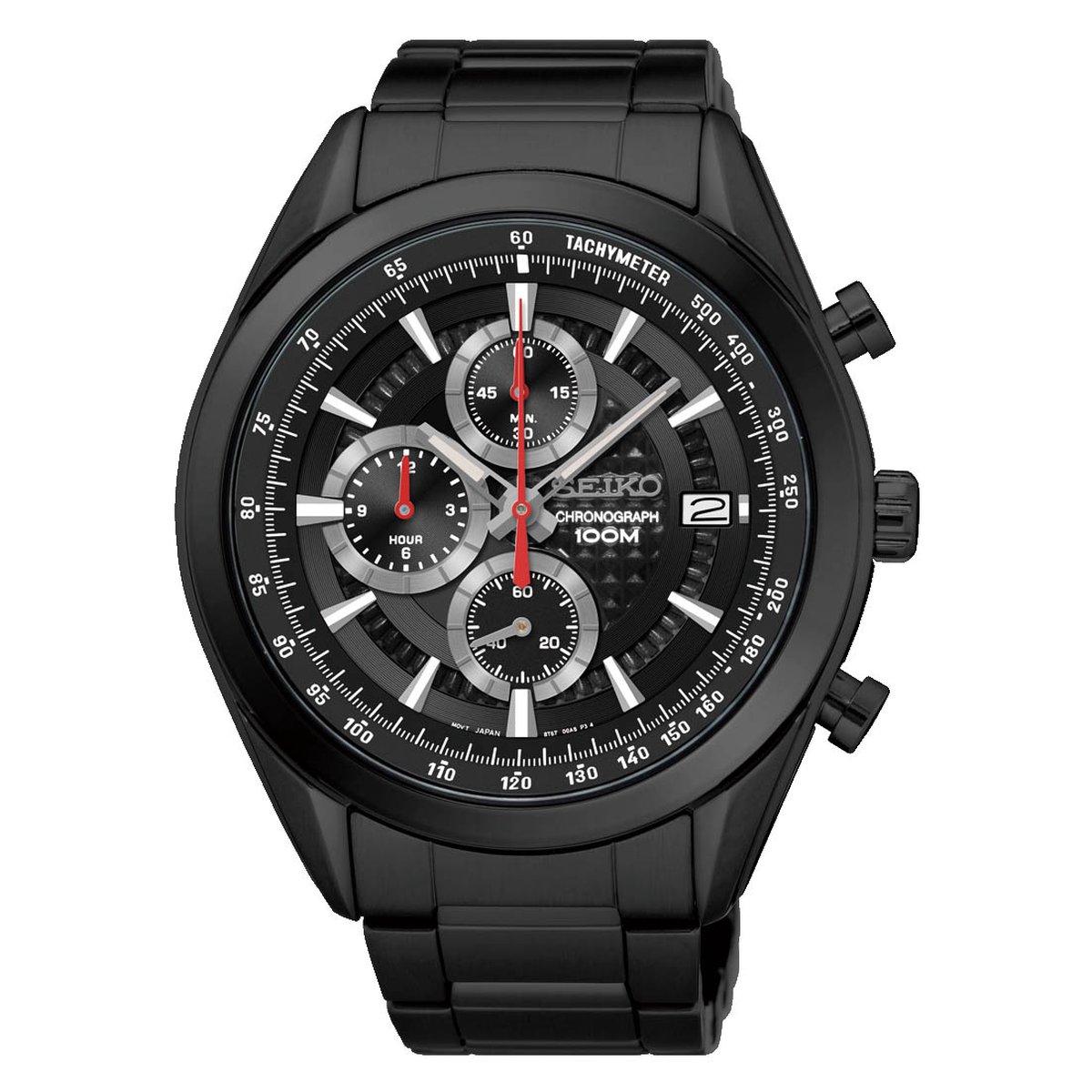 Seiko Chronograph SSB179P1 Heren Horloge - 45 mm