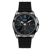 Guess Vertex W1177G1 Horloge - Rubber - Zwart - Ø 44 mm