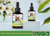 Natuurlijke vlooiendruppels Voor katten - vanaf 4 kg - 100% natuurlijk - Vlooien - Zonder giftige pesticiden - 30  ml - Speciale formule voor katten - Vachtdruppels - Made in Holla