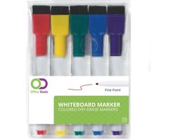 Magnetische whiteboard stiften inclusief wisser, kleur