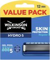 Wilkinson Sword Hydro 5 - 12 stuks - Scheermesjes - Skin Protection Regular