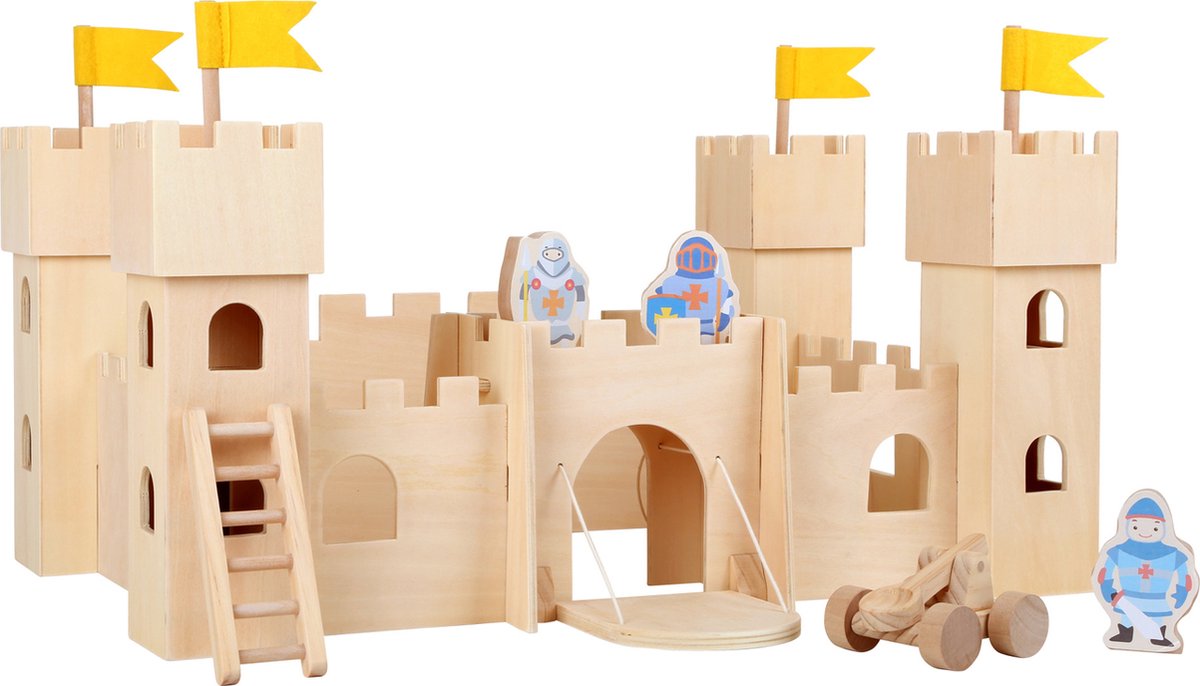 Houten kasteel - Speelwereld - Houten speelgoed vanaf 3 jaar | bol.com