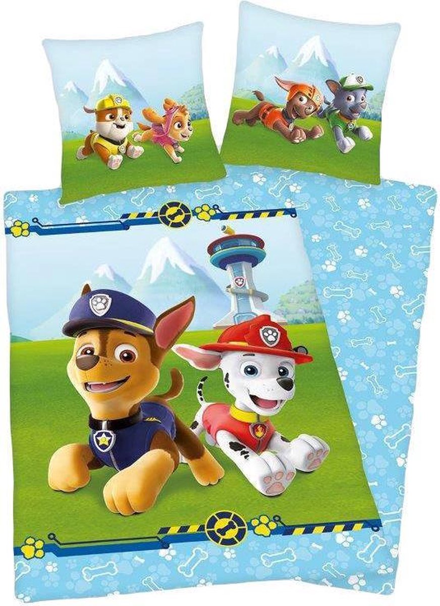 PAW Patrol Beddengoedset Paw Patrol 160x200cm Blauw