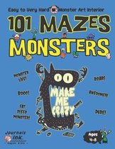 Monster Maze Book for Kids Ages 4-8