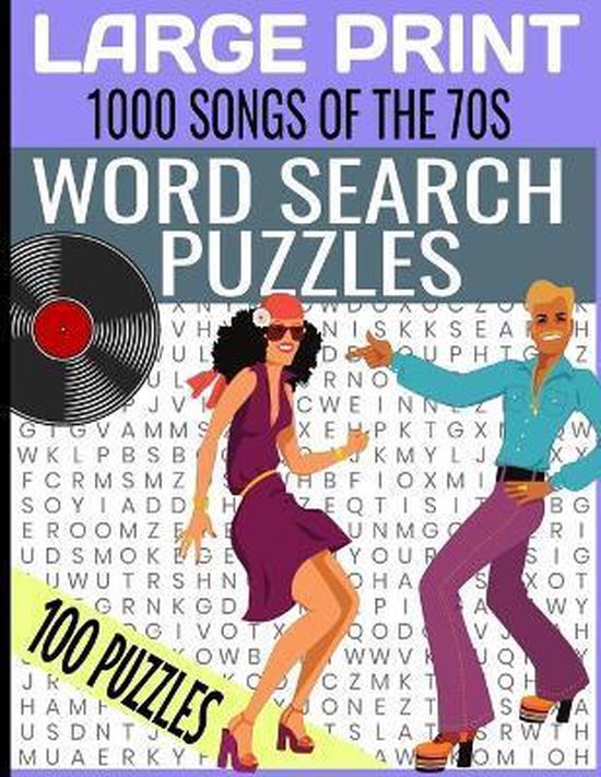 LARGE PRINT 1000 SONGS OF THE 70s WORD SEARCH PUZZLES, Mt Lee Press