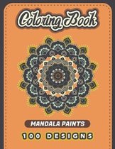 MANDALA PAINTS Coloring Book