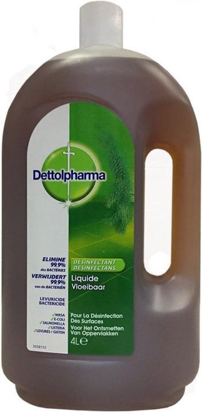 Anzai Welvarend natuurlijk Dettolpharma 4 liter ontsmettingsmiddel Dettol | bol.com
