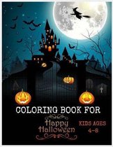 Halloween Coloring Book for Kids ages 4-8 size 8.5x11 inch