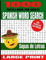 1000 Puzzle Book for Adults Spanish Word Search 100 Puzzles