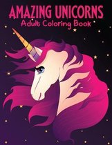 Amazing Unicorns Adult Coloring Book