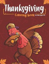 Thanksgiving Coloring Book for Kids Ages 4-8