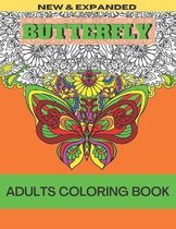 New & Expanded Butterfly Adults Coloring Book