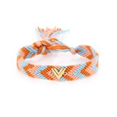 Michelle Bijoux Armband V Orange Multi Goud One Size JE13002