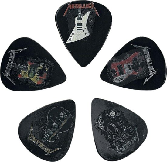 Guitares à plectre Metallica Set de 5 médiators 0,80 mm