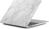 By Qubix MacBook Air 13 inch - Touch id versie - Marble - wit (2018, 2019 & 2020)