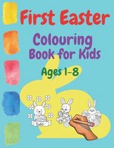 First Easter Colouring Book For Kids Ages 1-8