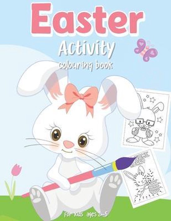 Easter Activity Colouring Book for Kids Ages 2- 5, Cute Colouring Book