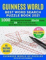 Guinness World Best Word Search Puzzle Book 2021 #12 Maxi Format Medium Level