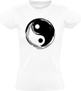Ying Yang Dames t-shirt | china | energie | Wit