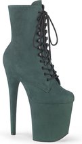 Pleaser Plateau Laarzen, Paaldans schoenen -40 shoes- FLAMINGO-1020FS Paaldans schoenen Groen