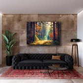 KEK Original - Natuur Bos - wanddecoratie - 120 x 80 cm - muurdecoratie - Plexiglas 5mm - Acrylglas - Schilderij