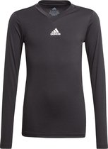 adidas GN5710 Sportshirt - Maat 164  - Unisex - Zwart/Wit