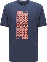 Hugo Boss T-shirt - Mannen - navy/rood