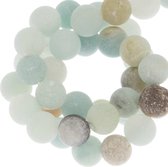 Perles givrées Amazonite (4 mm) 86 pièces