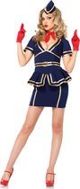 Leg Avenue - Stewardess Kostuum - Verkleedkleding - Maat L