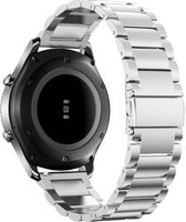 YONO Samsung Galaxy Watch 3 45mm Bandje - RVS Schakel - Zilver