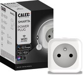 Calex Smart Plug BE/FR - Prise WiFi avec App - Fonctionne avec Alexa et Google Home - Blanc