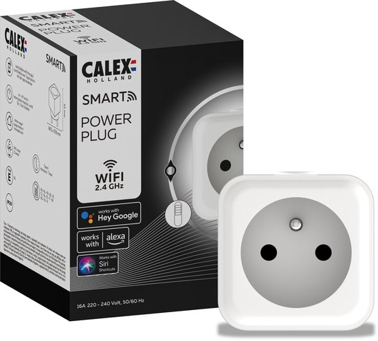Calex Slimme Stekker – Smart Plug – Energieklasse A++