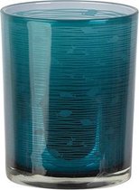 TheeLichthouder Glas - Waxinelichthouder - Fish Blauw - ø10cm