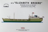 Modelbouw, bouwplaat m.t.s Elizabeth Broere, schaal 1/250