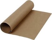 Faux Leather Papier , b: 50 cm,  350 g/m2, donkerbruin, 1m