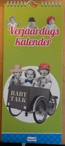 Verjaardagskalender Baby Talk - Geen jaartal - Ophangbaar - Groen - 14,5 x 34,5 x 0,6 cm