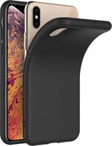 Luxe Siliconen Hoesje Geschikt Voor  Apple iPhone XS Max (6.5 Inch) - TPU Backcover Back Bescherm Hoes Cover Case - Telefoonhoesje Met Volledige Achterkant & Zijkant Protection - B