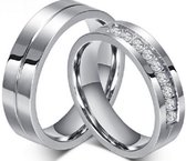 Jonline Prachtige Ringen voor hem en haar|Trouwringen|Vriendschapsringen|Relatieringen|Zilver Kleur