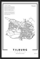 Poster Stad Tilburg A3 - 30 x 42 cm (Exclusief Lijst)