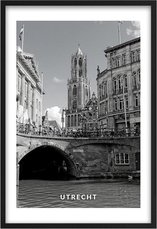 Poster Domtoren Utrecht A4 21 x 30 cm (Exclusief Lijst) De Dom van