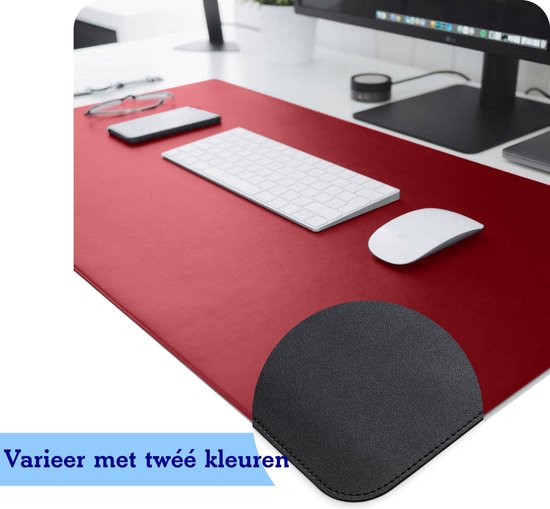 Koalas® Luxe Bureau Onderlegger - Dubbelzijdig Leer Bureaumat - Bureau  Organizer -... | bol.com