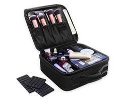 Confibel Cosmetica Koffer - Make-up Koffer met verstelbare vakken - Visagie en Nagelstyliste Beauty Koffer - 26x23x9CM