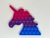 Jumada's Pop It "Rainbow" Eenhoorn - Regenboog - Pop It Fidget Toy - Speelgoed Meisjes & Jongens - Pop It Unicorn - Paars - Roze - Blauw
