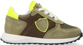 Pinocchio P1776 Lage sneakers - Leren Sneaker - Jongens - Groen - Maat 26