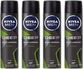 NIVEA MEN Deep Amazonia Deodorant Spray - Voordeelverpakking 4 x 150 ml