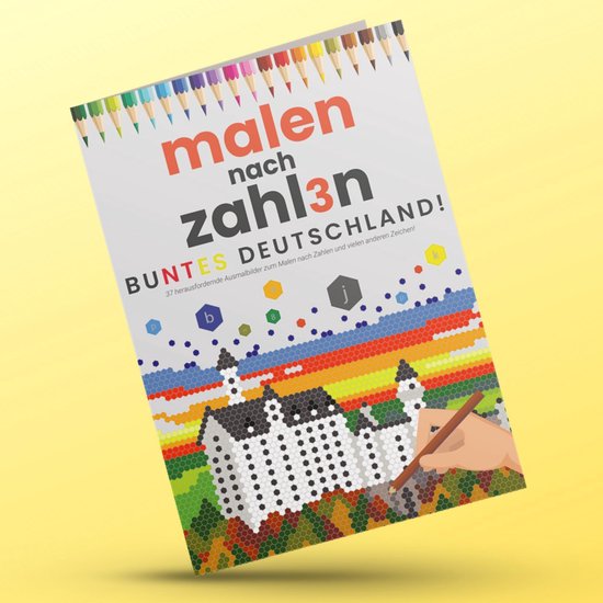 Coloriage par numéros pour Adultes | L'Allemagne colorée ! | Livre de coloriage pour adultes | Coloriage par Numm3r | Couleur par numéro | Coloriage Adultes | Buntes Deutschland ! | Livre de vacances pour Enfants