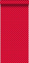 ESTAhome behang kleine stippen rood en roze - 115740 - 53 cm x 10,05 m