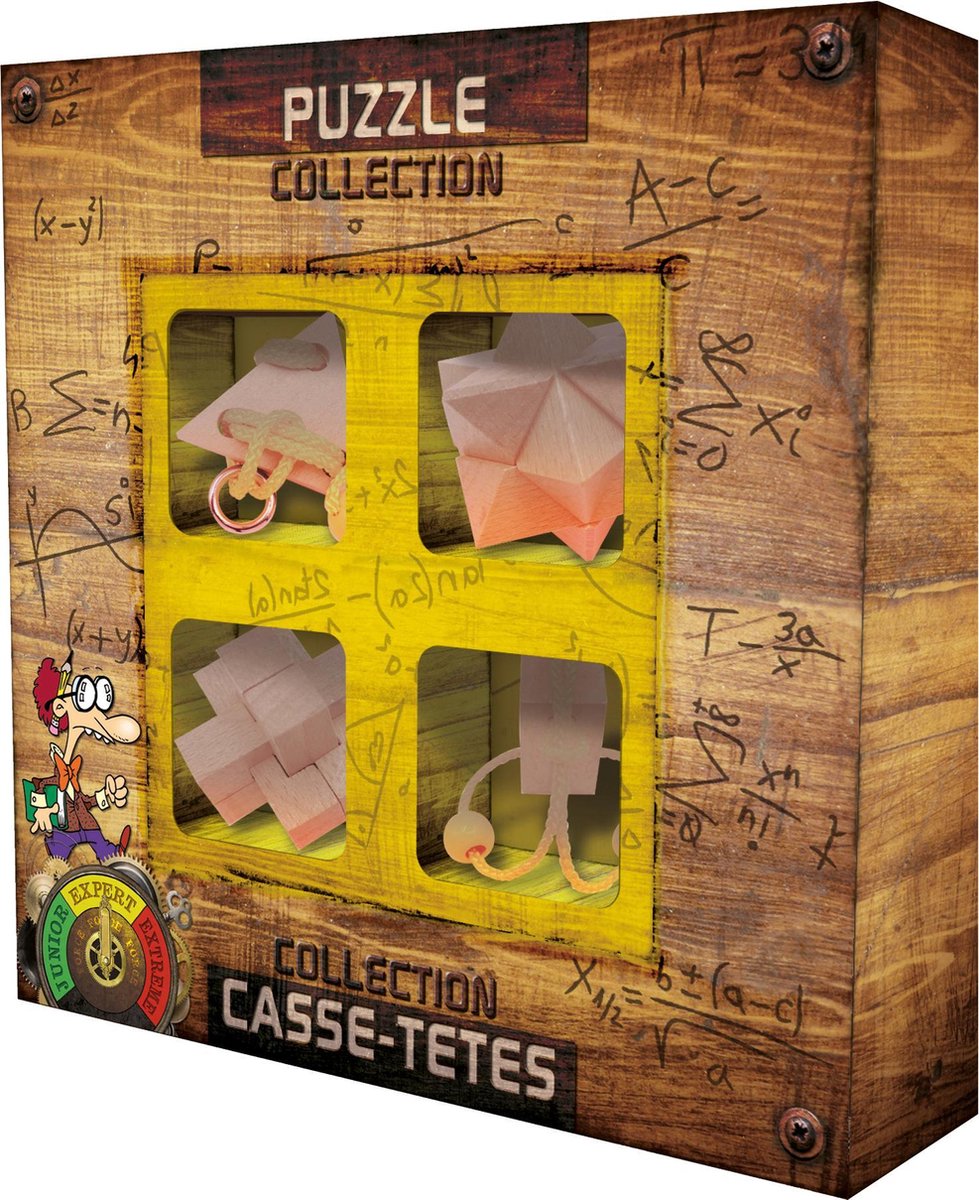 Coffret Casse-têtes en bois - GIGAMIC - Collection Extreme - 4 jeux de  patience niveau Extrême