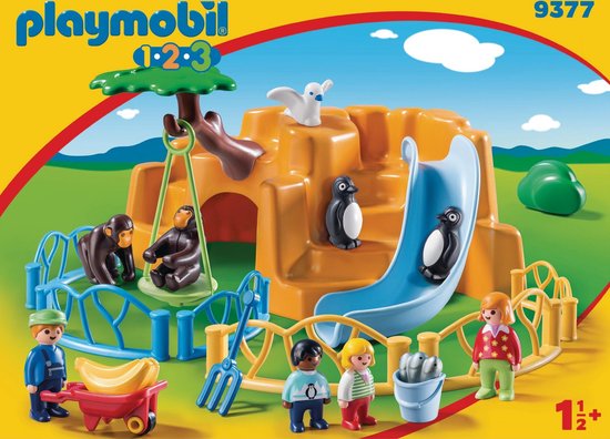 Playmobil 1-2-3-train des animaux-9pcs-1-4ans – Orca